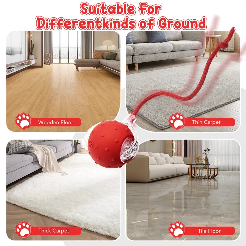 Automatic Rolling Cat Toy Ball – Keeps Indoor Cats Active, Stimulated & Stress-Free