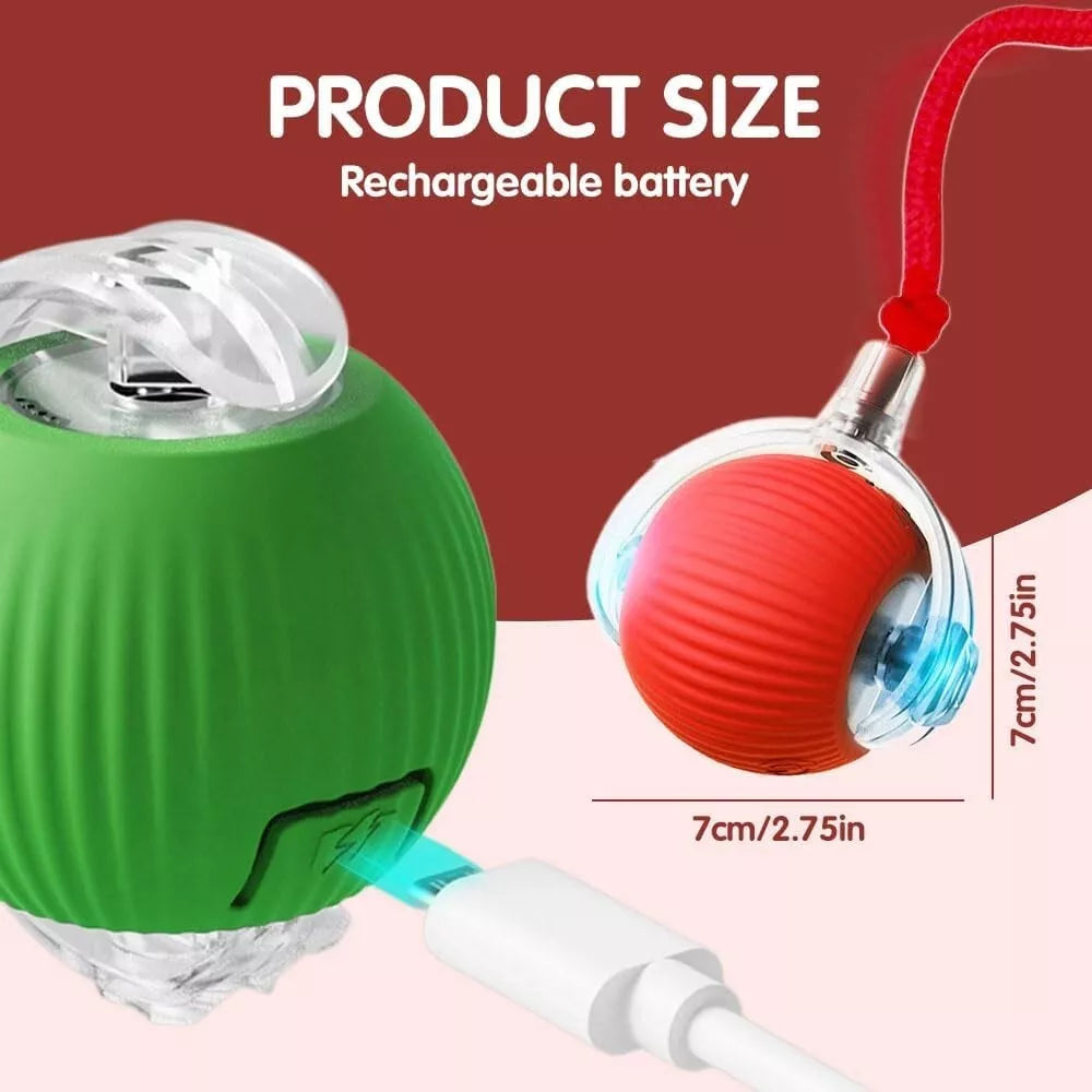 Automatic Rolling Cat Toy Ball – Keeps Indoor Cats Active, Stimulated & Stress-Free